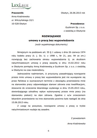 Wzory Pism I Umów Lexlege